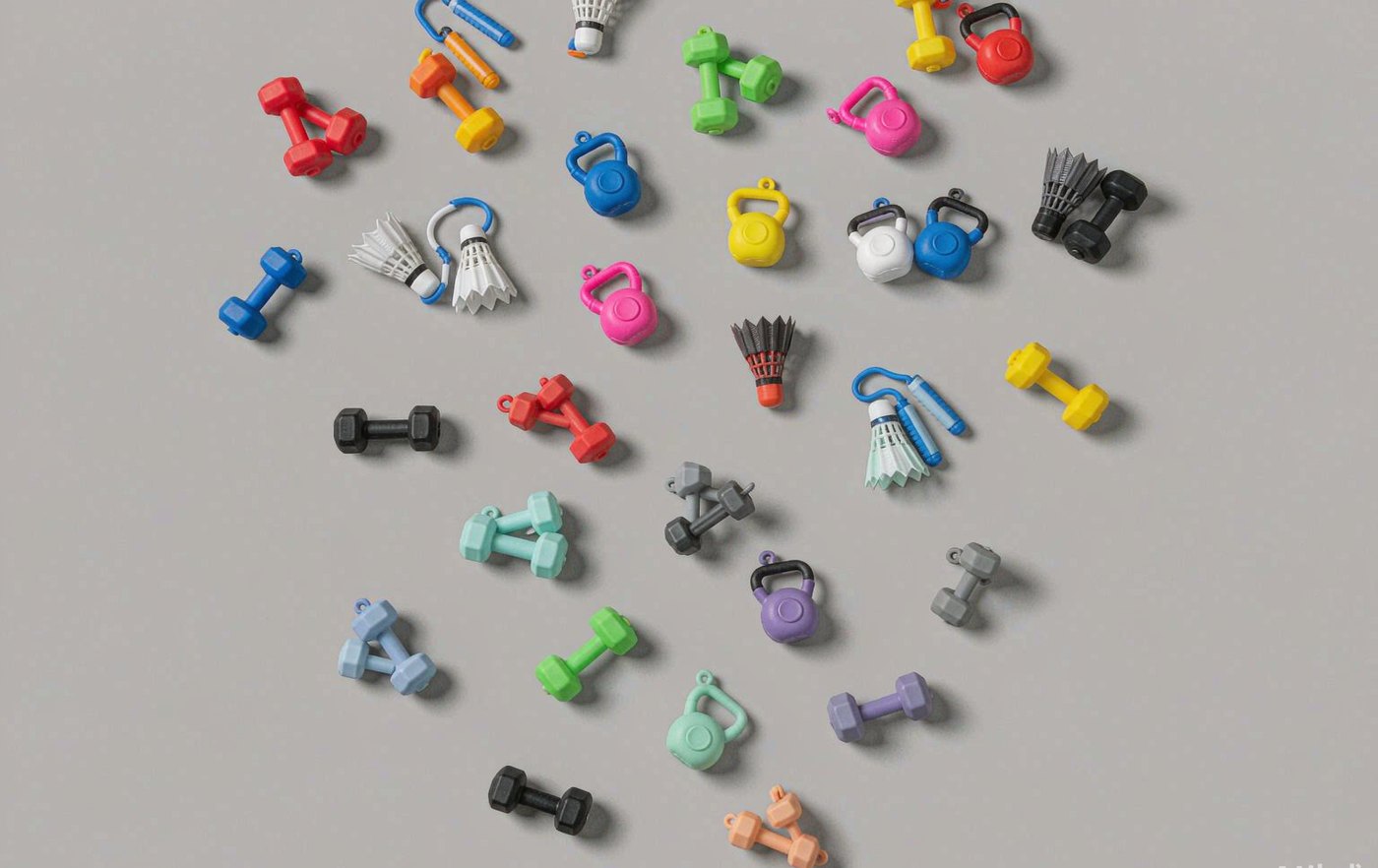 2121 colorful keychain collection